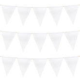 Sublimation blank white polyester triangle banner flag
